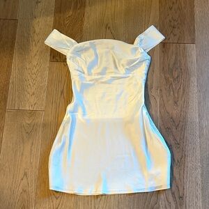 Beginning Boutique Cream Mini Dress